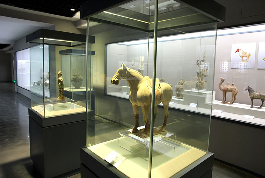 Pottery exhibition hall on the first floor