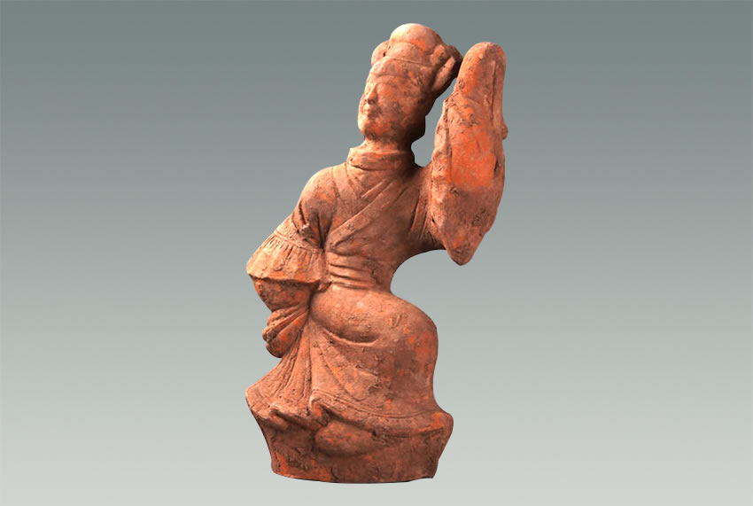 Stop dancing skirt female terracotta figurines